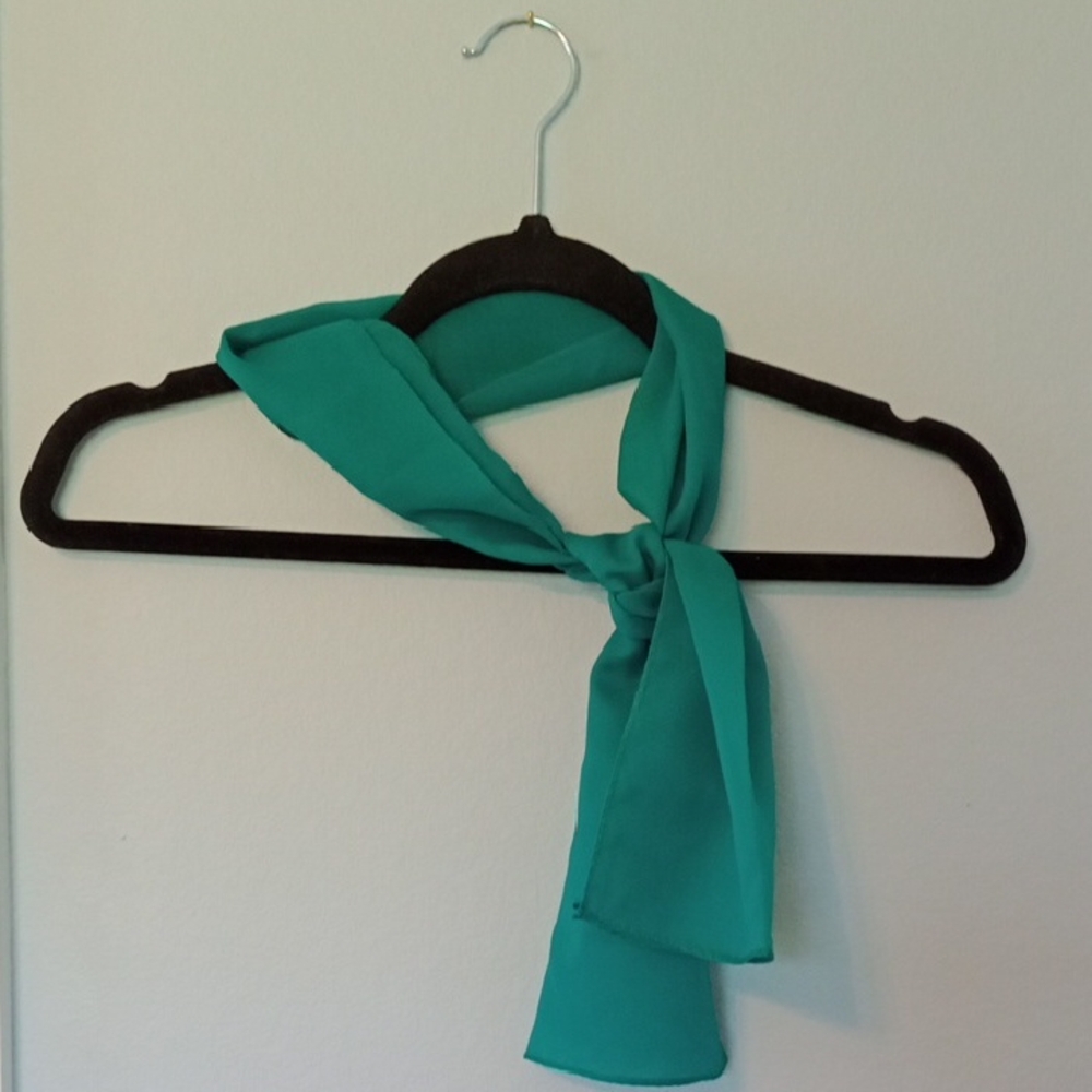 Elegant Shear Teal Scarf